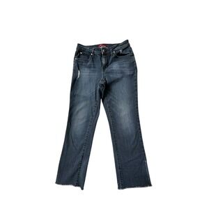 J-low Jennifer  Jeans Women's Denim Distressed Dark‎ Wash Bootcut Jeans
